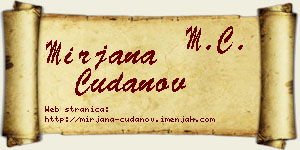 Mirjana Čudanov vizit kartica